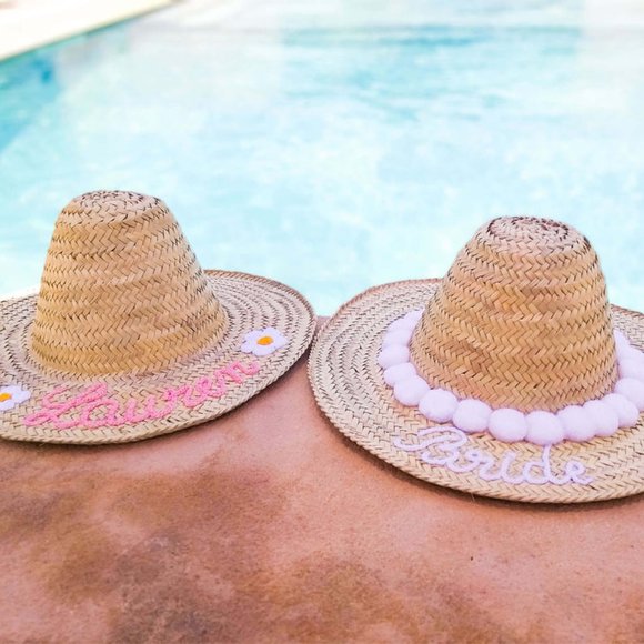 Personalized Straw Beach Hat main image 12